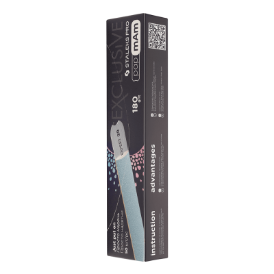 180 grit (50 pc) STALEKS Disposable papmAm files for straight nail file EXCLUSIVE 22 DFCX-22-180