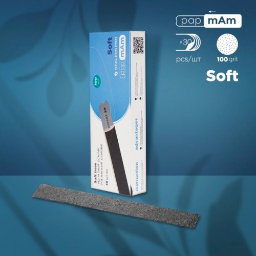 100 grit 30 pc Disposable papmAm files for straight nail file (soft base) EXPERT 20 DFCE-20-100
