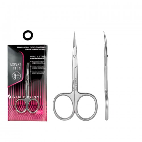 STALEKS Professional cuticle scissors for left-handed users EXPERT 11 TYPE 1 (18 mm) SE-11/1